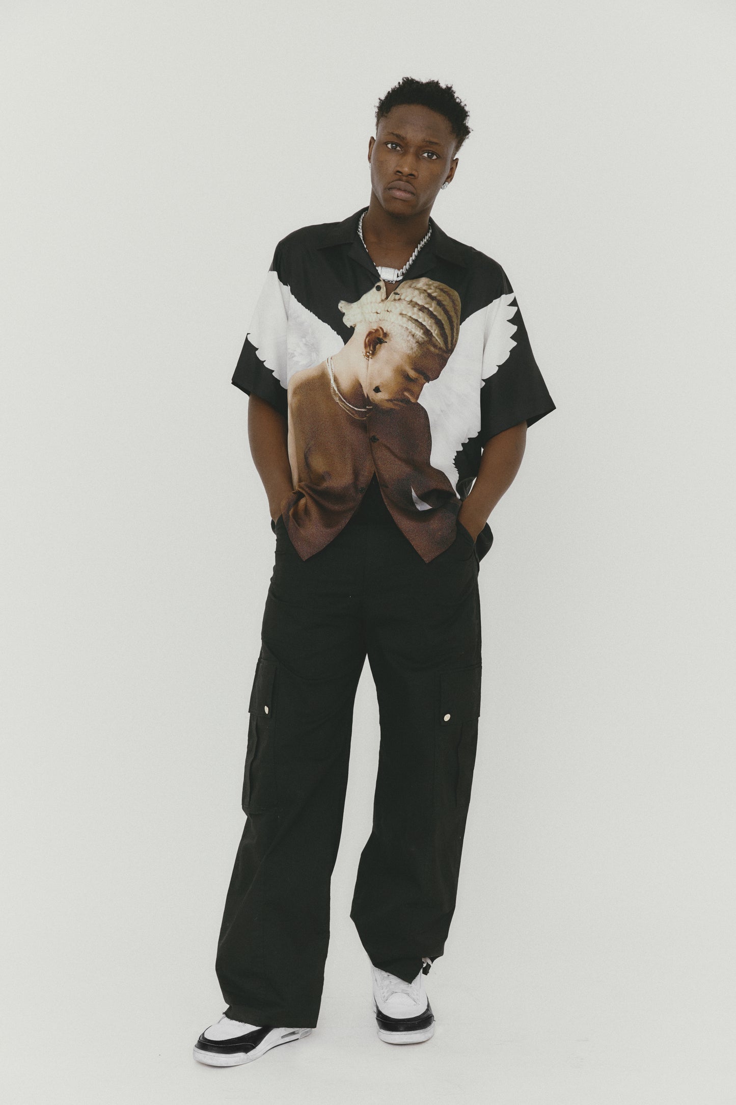 The Guardian Angel silk shirt
