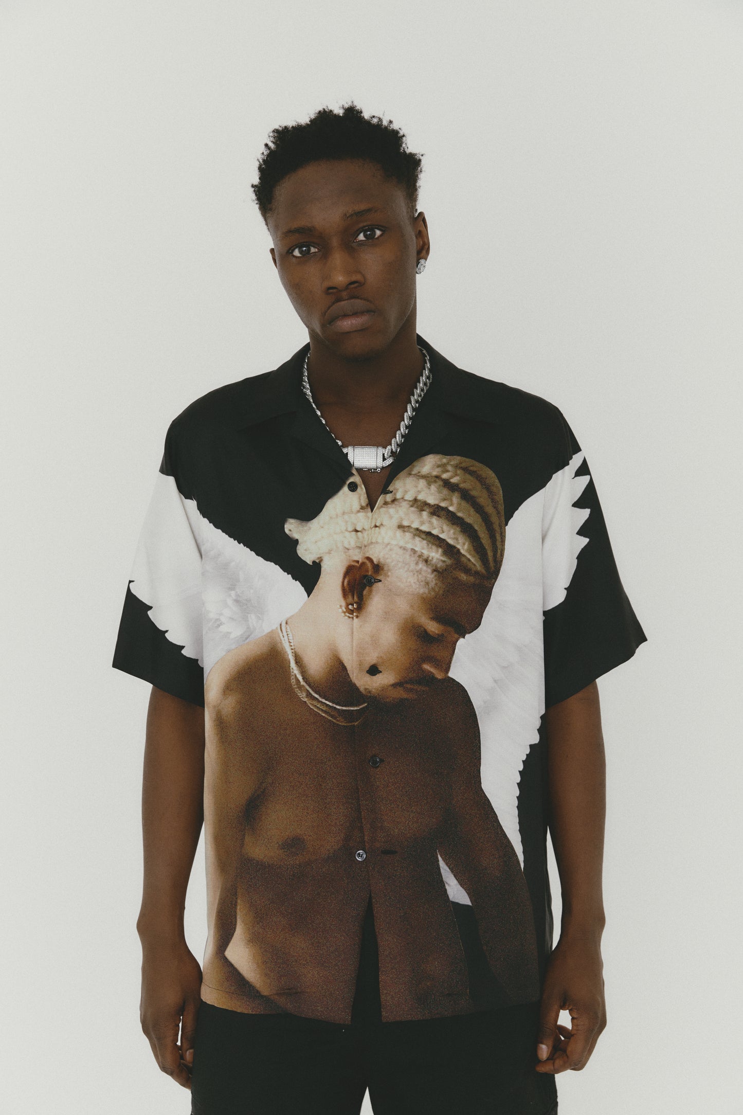 The Guardian Angel silk shirt