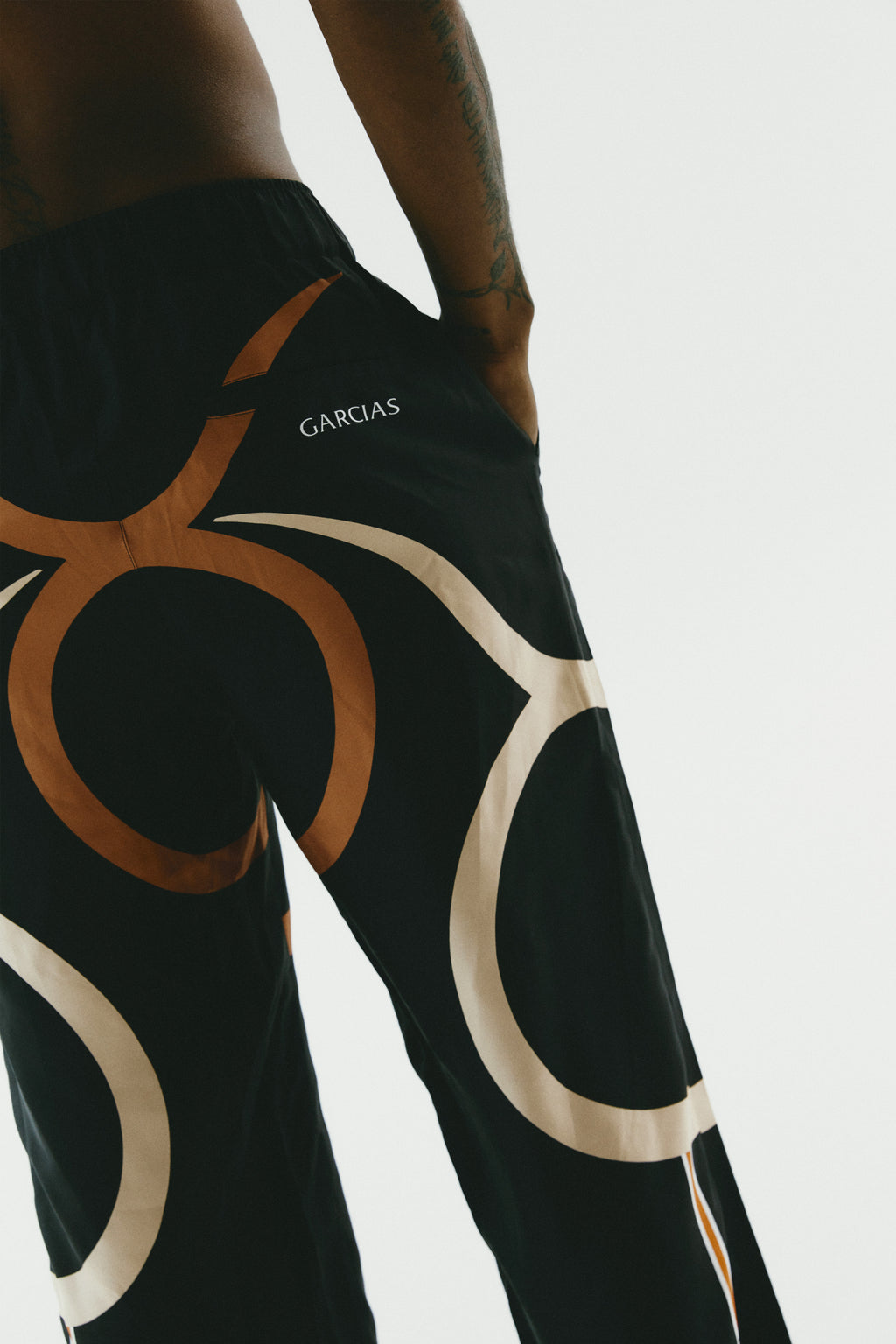 The Bull Logo Silk Trousers | GARCIAS product photo 3 of 4