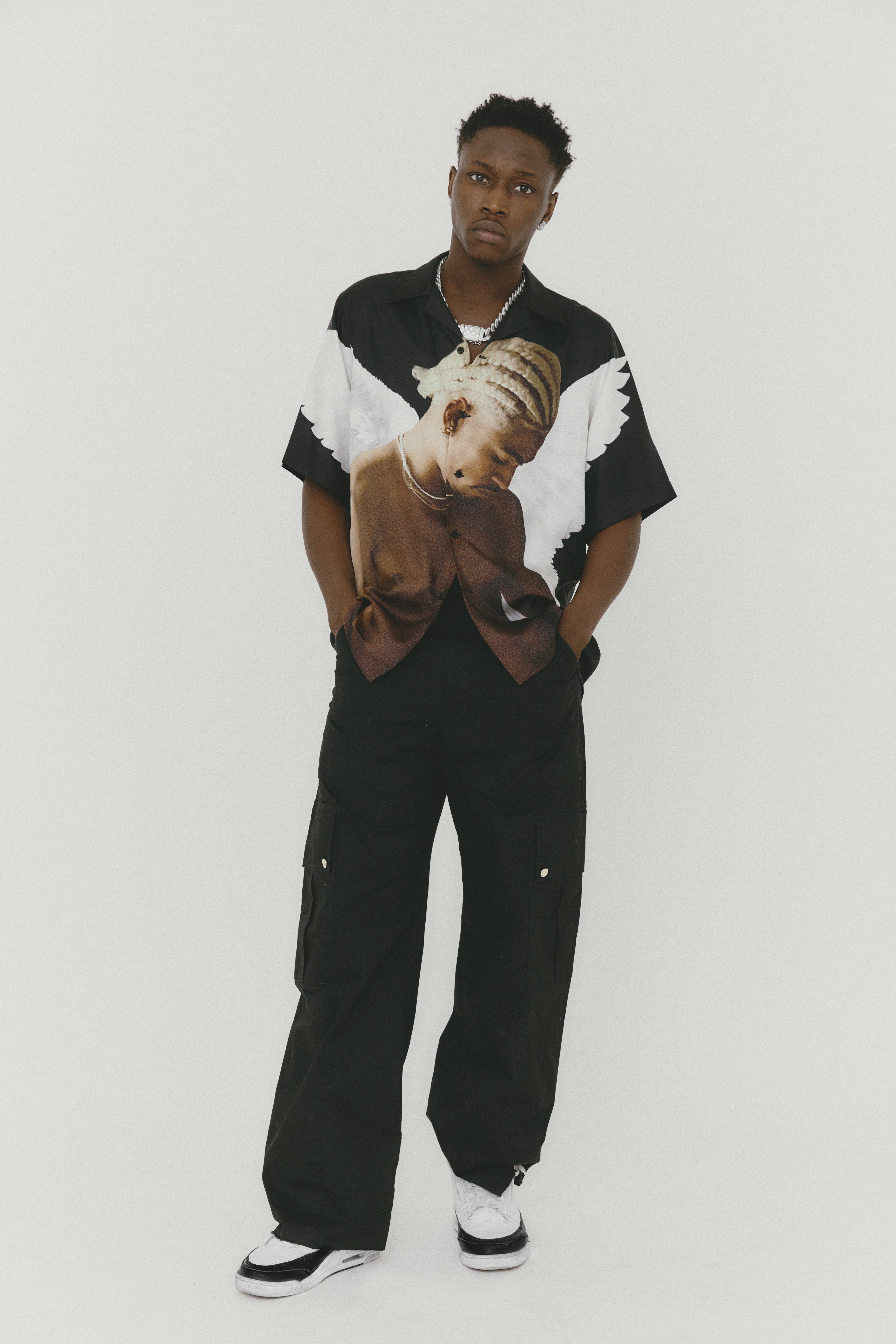 The Guardian Angel Silk Shirt | GARCIAS product photo 1 of 3