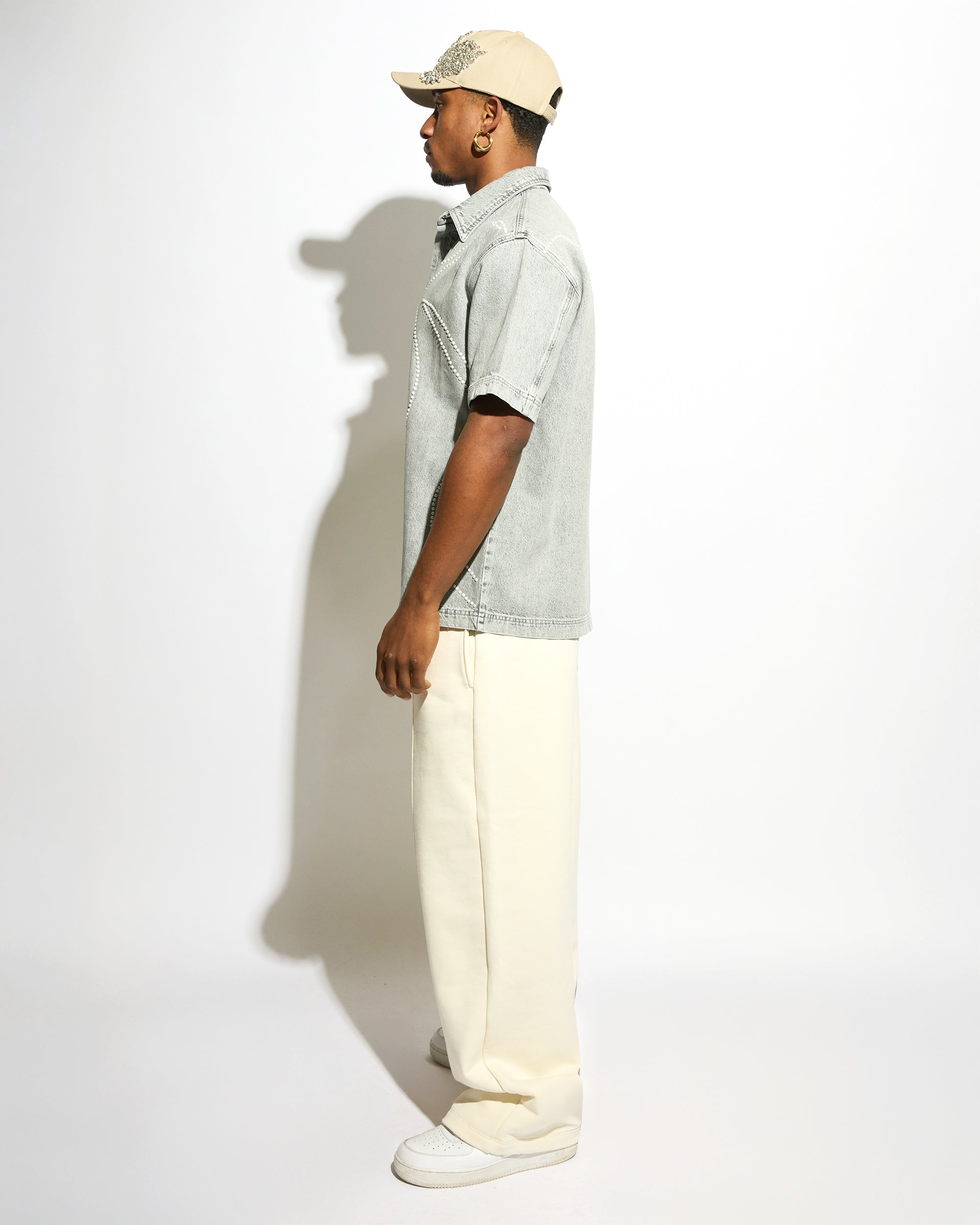 Helios Denim Shirt Short Sleeves | GARCIAS product photo 2 of 3