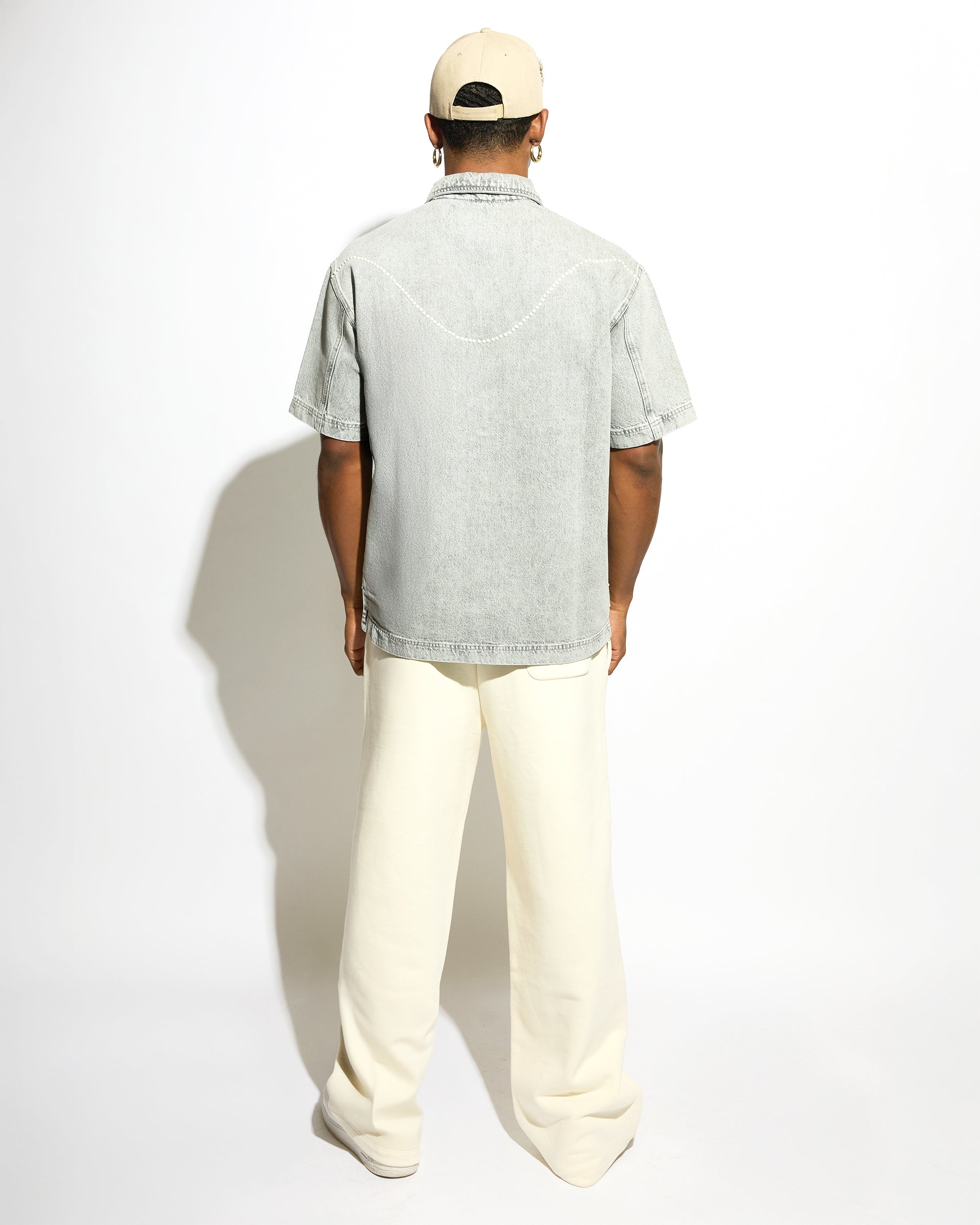 Helios Denim Shirt Short Sleeves | GARCIAS product photo 3 of 3