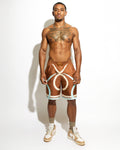 Logo Bull Silk Shorts Bronze | GARCIAS product photo 1 of 3