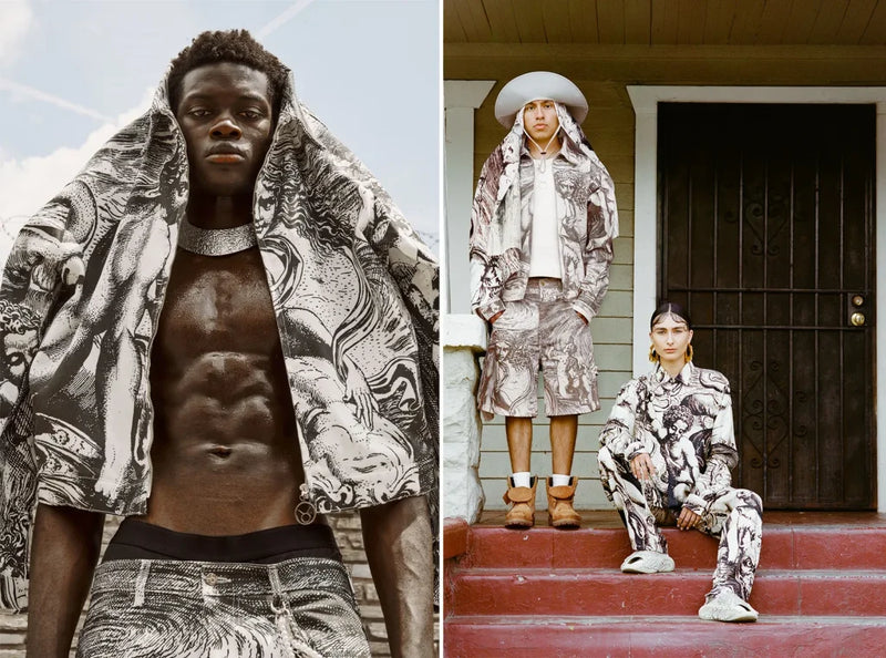 Nicolás Martín García debuts in Milan with a collection on the Latin diaspora