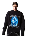 GARCIAS Child of Destiny Crewneck black – Front straight view