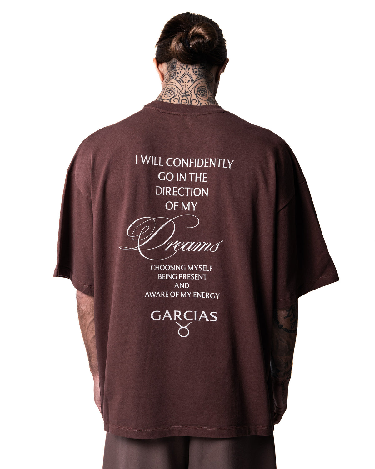 GARCIAS Divinity brown graphic T-shirt – back