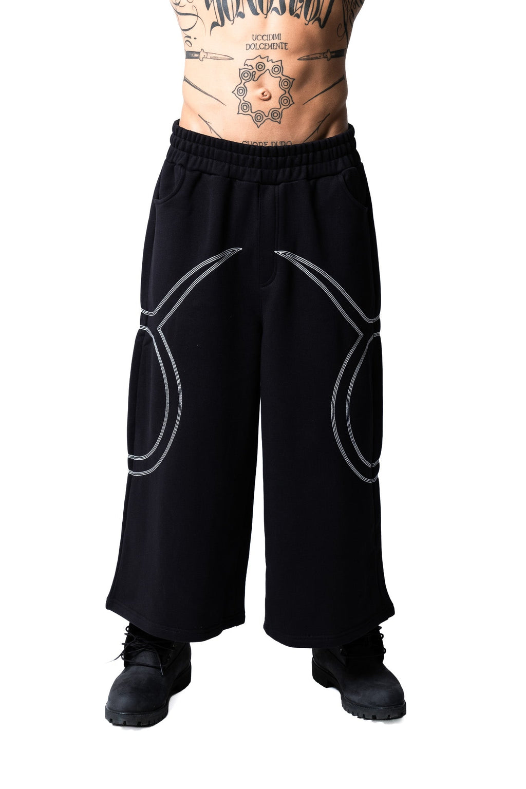 GARCIAS Dreams Mid Pants black – Front full-length view