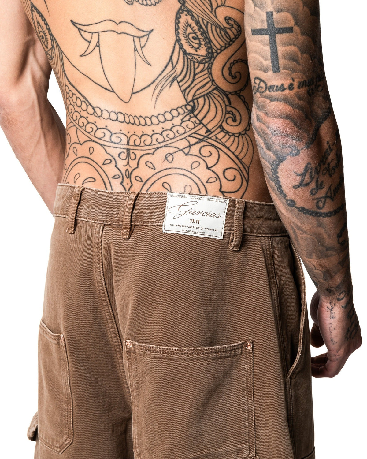 GARCIAS JL Pants brown – Back GARCIAS label