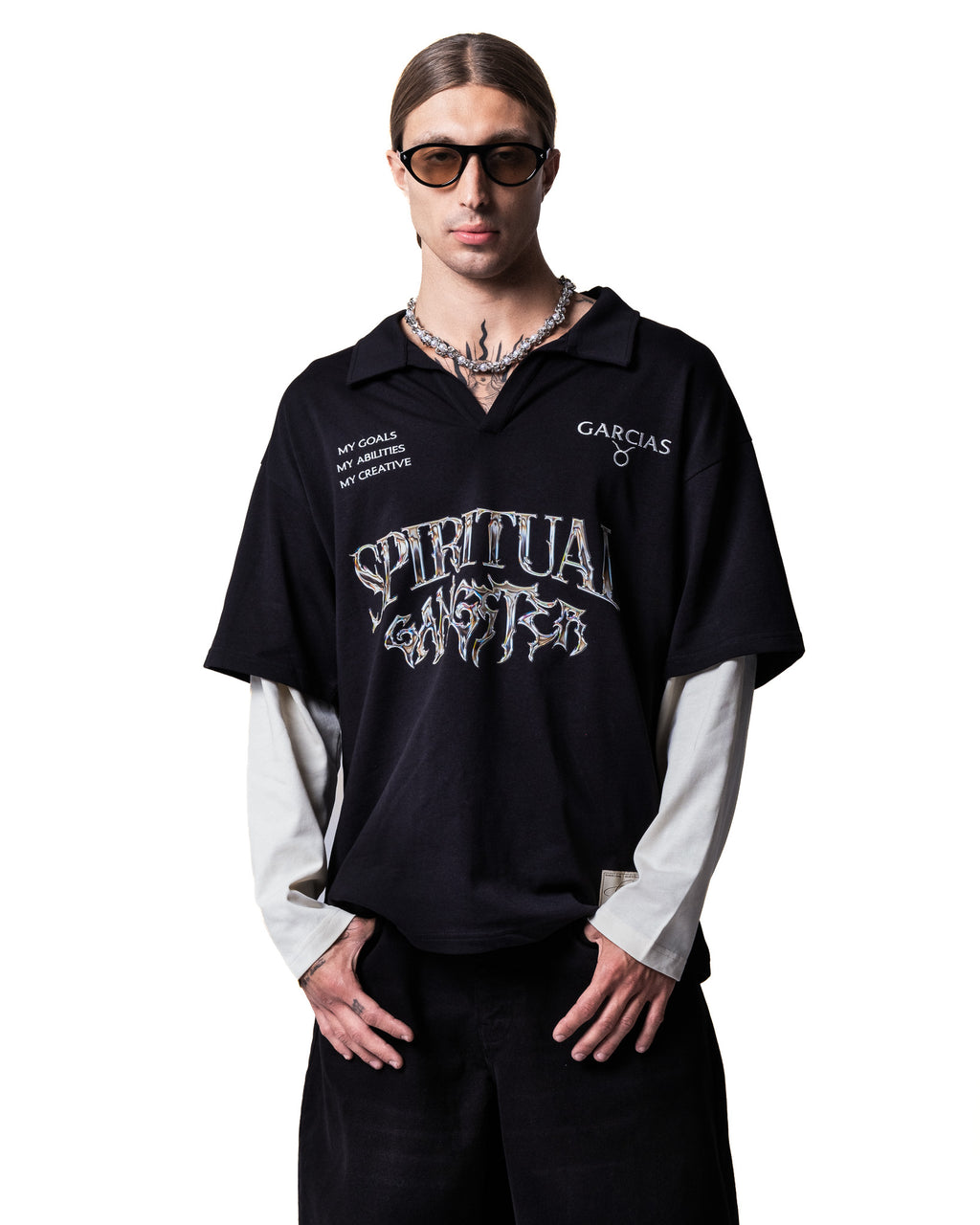 GARCIAS Spiritual Gangster Double Tee – front