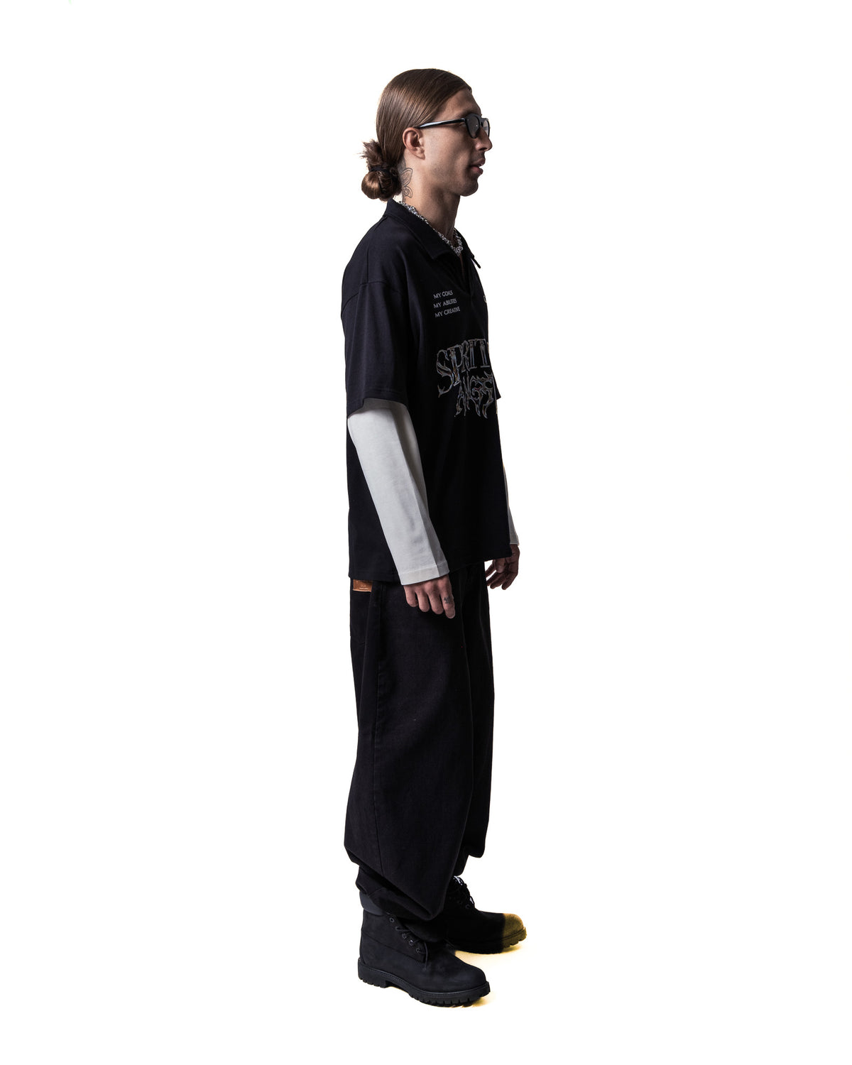 GARCIAS Spiritual Gangster Double Tee – side